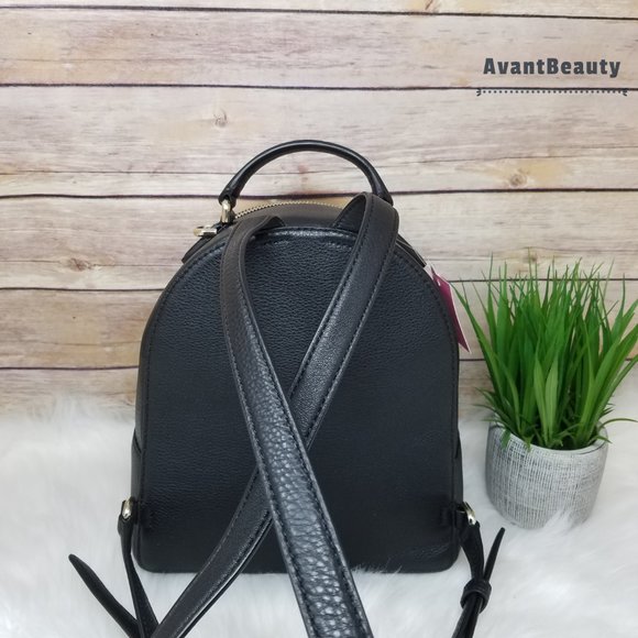 Kate Spade Jackson Medium Backpack Leather Black - Picture 6 of 9